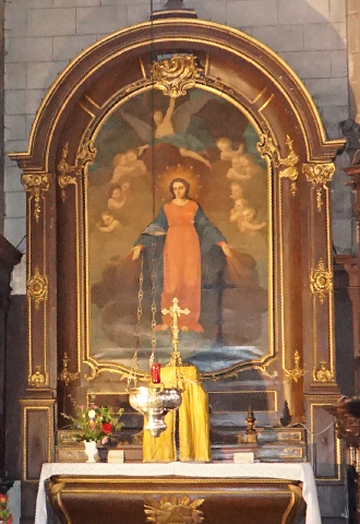 tableau vierge Marie église st Gildas Auray